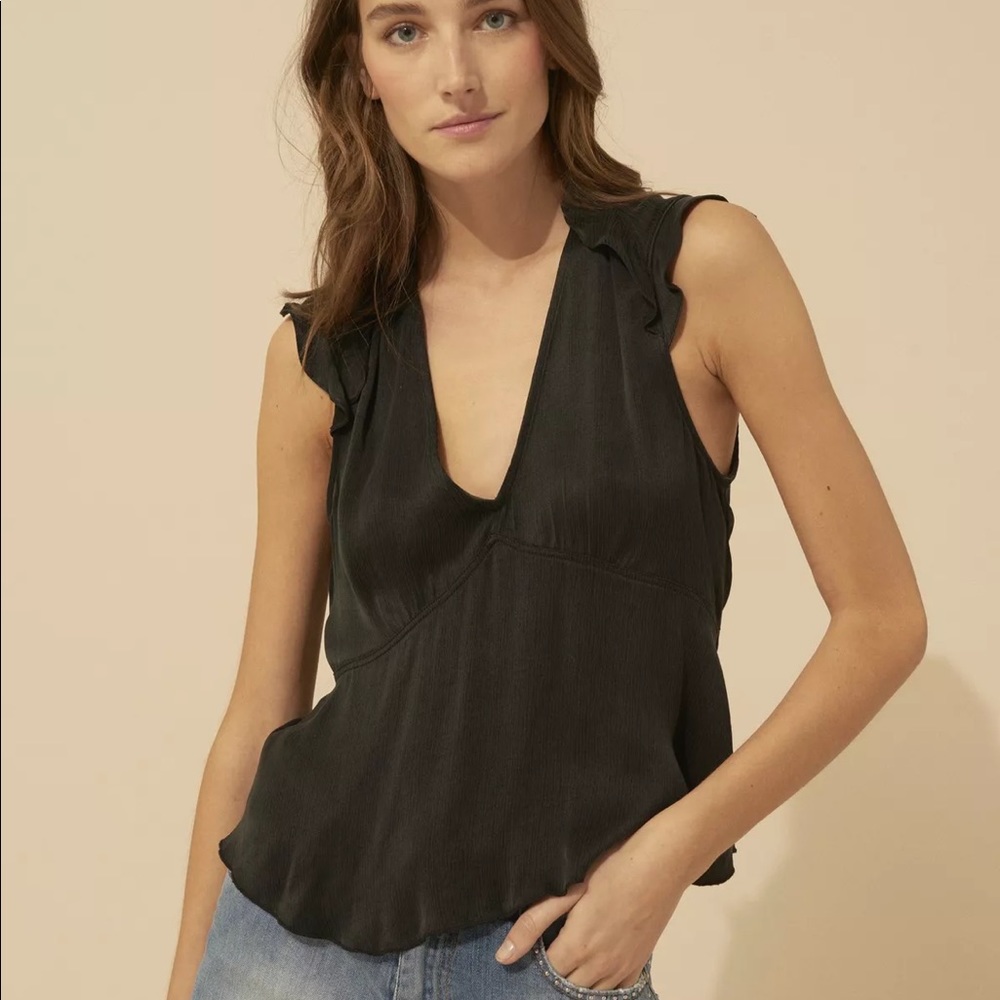 NWT Ba&sh Black Carey Top